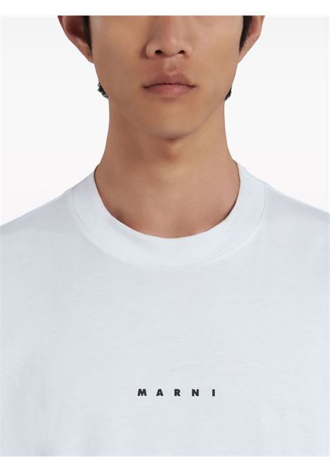 logo t-shirt man white MARNI | HUMU0223P1 USCS87LOW01